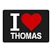 Produktbild Mousepad Classic I Love Thomas schwarz