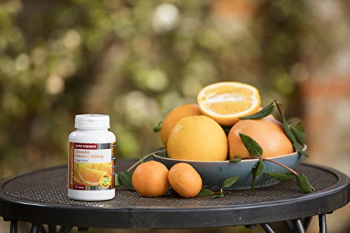 Chewable Vitamin C 1000mg | For healthy blood vessels, skin and gums | 180+180 (360) Tablets | 100% money back guarantee | Manufactured in the UK