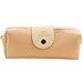 Produktbild SamMoSon 1x Stifte Etui Stifteetui Pencilcase Stifttasche Kosmetik Pinsel Tasche Leder Kosmetik Make-up Tasche Stift Bleistift Schreibwaren Fall Mäppchen Box (Beige)
