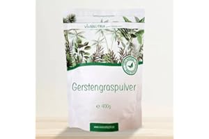 VivaNutria reines Gerstengraspulver 800g I Rohkostqualität aus Deutschland I geprüfte Qualität mit Schadstoff- & Analyse-Zertifikat I Gerstengras gemahlen I vegan