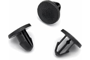 VVO Fasteners Lot de 10 clips en caoutchouc pour bonnet Noir