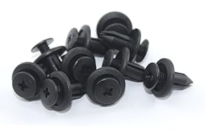 SPEEDY FASTENERS Viti con rivetti, M6, da 13 mm, in plastica, per carene Honda, Suzuki, Yamaha, Kawasaki, confezione da 10