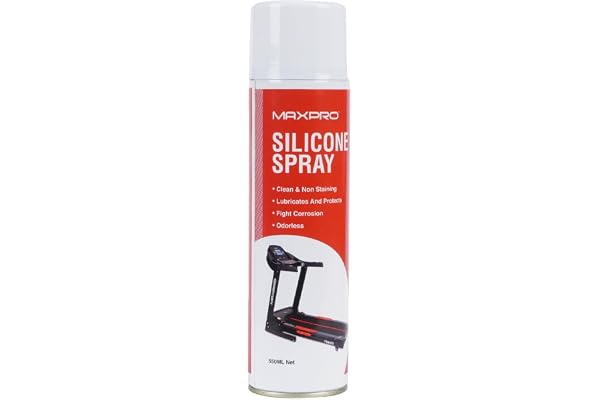 MAXPRO Silicone Oil Lubricant Spray 550ml for Treadmill, Easy to Apply Treadmill Belt Lubrication Oil - Made in India, Extra Long Control Flow Applicator