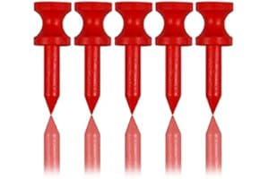 LIKOSO tee de Golf de Bamboo 100 Piezas 32MM, Rojo