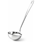 Hemoton Stainless Steel Soup Ladle 27cm | Long Handle, Homes And Restaurants, Right And Left Handed, Silver Color, 1 Piece