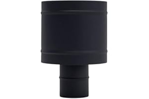 BRICOSOL SOMBRERO ANTIRREVOCO EXOJO PARA ESTUFA PELLET VITRIFICADO (80 Milímetros Diámetro)