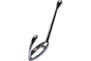Merriway® BH01126 (2 Pcs) Chrome Plated Hat and Coat Hooks - Pack of 2 Pieces