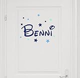 Farbe: BLAU, Größe (Breite) ca. 29cm - NAME: BITTE SCHREIBEN SIE UNS DEN NAMEN + FARBE UMGEHEND NACH DEM KAUF IN EINER EMAIL ÜBER DAS AMAZONSYSTEM!