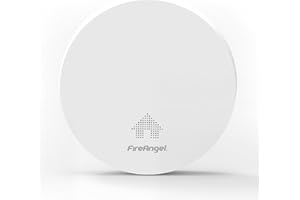 FIREANGEL Fire Angel FA6629S Détecteur de Fumée Optique, Détecteur Incendie Ultraplat pour la Maison, avec Pile de 10 Ans, 115 mm x 23,5 mm, Blanc