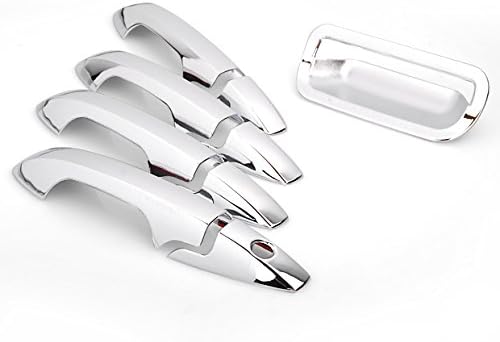 PSgiveU KT-0007 Mirror Chrome Side Door + Rear Gate Handle Cover