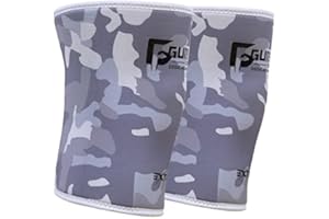 Gunsmith Fitness 7mm Knee Sleeves Weight Lifting for Men and Women – 1 Pair Neoprene Gym Knee Support for Powerlifting, Weightlifting, Squats & Releases Post Workout Pain and Discomfort