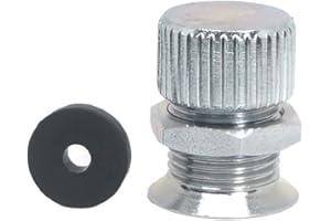 QUICKWARE Tapón para Drenaje Campanas de Cocina Industriales en Acero Cincado | Tapón para Limpieza de Campanas de Extracción de Hostelería