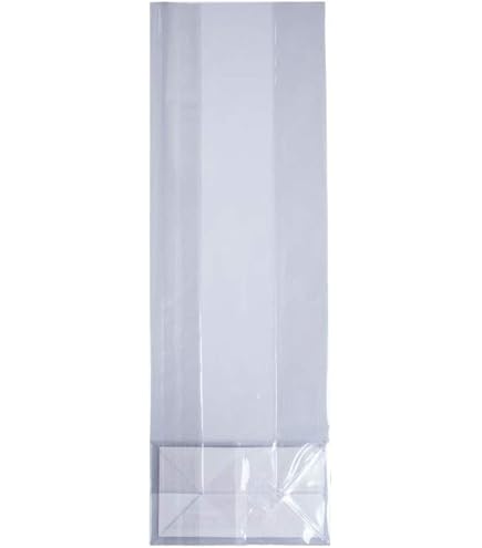 100 Sacchetti Di Cellophane Trasparenti Con 100 Legacci Twist – 12,5 X 27,5 Cm – Ideali Per Alimenti E Regali Fai Da Te