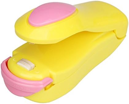 Portable Bag Clips Handheld Mini Electric Heat Sealing Machine Impulse Sealer Seal Packing Plastic Bag Yellow