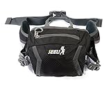SHOWTIMEZ Gürteltasche Schwarze Wasserabeweisende Bauchtasche Hüfttasche als Daypack Taille Tasche für Morgen Laufen Reisen Wandern