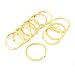 Produktbild sourcingmap® 10 Stücke Golden 35mm od.Spaltring Schlüsselring Schlüsselanhänger Träger