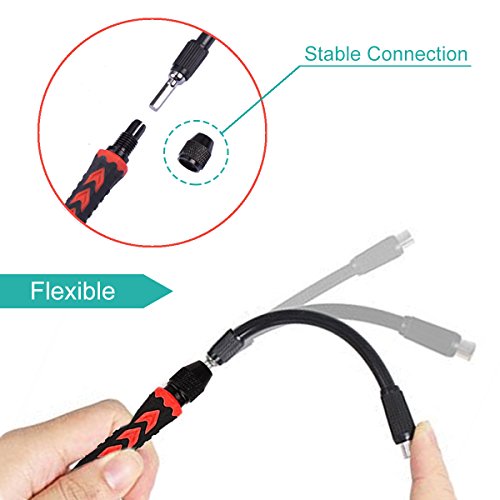 Oria Schraubendreher Set Magnetic Austauschbar Magnetverschluss Hardware Schraubendrehersatz Reparatur Werkzeug Kit für iPad, iPhone, Tablets, Laptops, PC, Brillen&Andere Geräte etc.(38 in 1) - 5