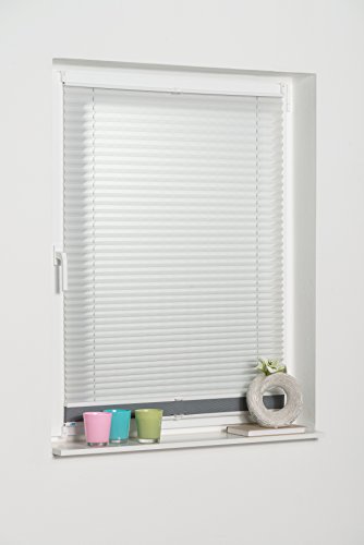 K-home Klemmfix-Doppelplissee 2-in-1 Lichtschutz mit Verdunklung 80 x 130 (B x L) hellgrau / grau - 2