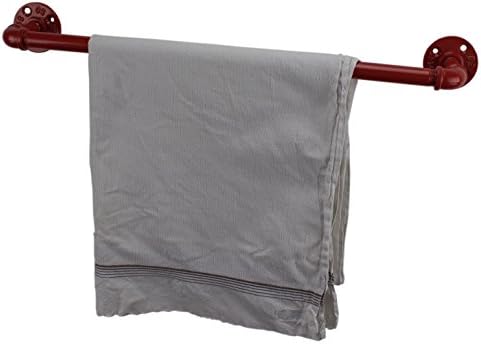 IRWOST - L'Original - Red towel rail with a industrial retro design style.