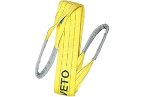 TIMCO 723684 - Imbracatura di sollevamento, 3000 kg, 3 tonnellate, 3 m x 90 mm, colore: Giallo