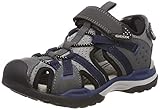 Grau Geox Jungen J Borealis Boy B Geschlossene Sandalen Schwarz (Dk Grey/Navy C0739), 33 EU