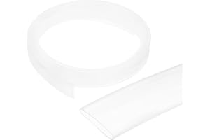 sourcing map 12.7mm Heat Shrink Tubing Waterproof, 3:1 Dual Wall Marine Adhesive Lined Industrial Heat Shrink Tube Wiring Wrap 5ft 1/2 Inch, Clear-1.5m