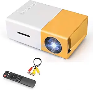 AUSHA Mini Projector Portable Full Color LED LCD Video Projector for Children Present, Video TV Movie, Party Game, Outdoor Entertainment with HDMI USB AV Interfaces and Remote Control