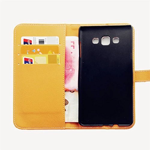 MUTOUREN Samsung Galaxy A7 (2015) Brieftasche Flip Case Cover – PU Leder Bookstyle Klapphülle Wallet Case für Samsung Galaxy A7 (2015) Portemonnaie Hülle Schutz Ultra Dünn Handy Tasche Geldboerse Schutzhülle – Blau Schmetterling + Metall Stylus Pen - 6