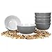 Produktbild Van Well 6er Set Müsli- Salatschale Serie Vario Porzellan - Farbe wählbar, Farbe:grau