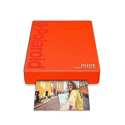 Polaroid Mint Imprimante avec technologie Zink Zero Printer Ink et Bluetooth intégré pour appareils Android et iOS - Rouge