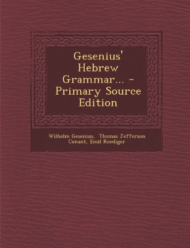 Preisvergleich Produktbild Gesenius' Hebrew Grammar.