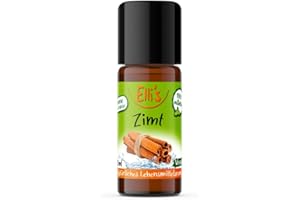 ‎ELLI´S Ellis Aromen Zimt NATÜRLICHES Lebensmittelaroma | Aromakonzentrat aus 100 % Veganen und Natürlichen Ursprung | Für Speisen & Getränke | 10 ml