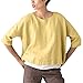 Produktbild TOPSELD Top Damen, Frauen Sommer O Ansatz Halbe HüLsen BeiläUfige Baumwollleinen Lose Oberseiten T-Shirt Bluse