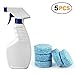 Produktbild 5 PCS Fenster Reinigung Tablets Bonus 1 Reinigung Spray Flasche, Auto Scheibenreiniger Multifunktional Sprudelnde Spray Reiniger