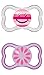 MAM Air Soothers with Sterilisable Travel Case for 6 months +  (2 Pack Pink)