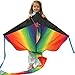 Price comparison product image Huge Rainbow Kite For Kids - One Of The Best Selling Toys For Outdoor Games Activities - Good Plan For Memorable Summer Fun - This Magic Kit Comes With Lifetime Warranty & Money Back Guarantee