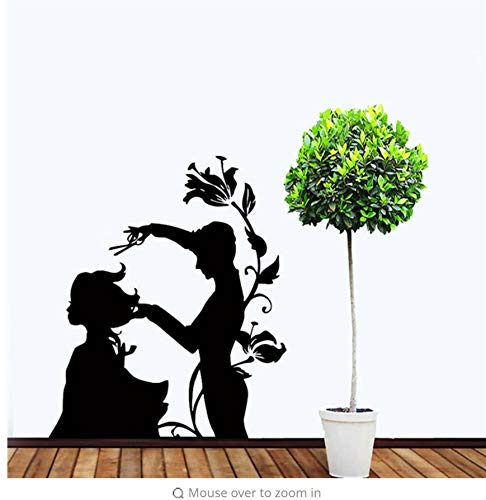 Lsfhb Salon De Coiffure Sticker À Cheveux Maître Styliste Coiffure Coiffeur Bar Art Sticker Mural Salon De Beauté Salon De Coiffure Amovible Décoration 55X70Cm