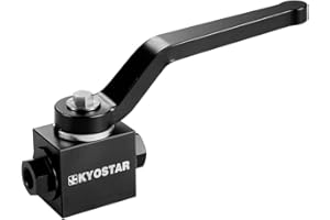 KYOSTAR 1/20.3 cm NPT Absperrventil, Aluminium Bremsleitungssperre Absperrventil Billet, Schwarz