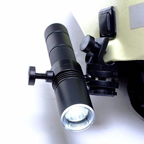 Profi-LED Feuerwehr Helmlampe – Lithium-Ionen Akku – super hell inkl. Halter - 2