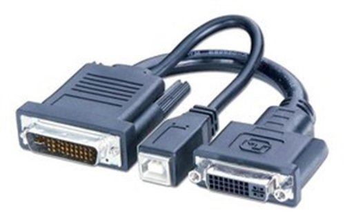 LINDY M1-D/A Adapter auf DVI-I & USB M1-DA Stecker/DVI &USB Buchsen