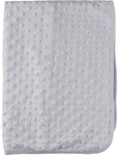 Baby Blankets Super Bubble Pattern Soft With Matching Trim (White)