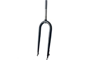 CDHPOWER 26X4 Fat Tire Bike Fork, Disc Brake Steerer 215mm, Steel Rigid Bike Fork 1" Threaded Bicycle Front Fork