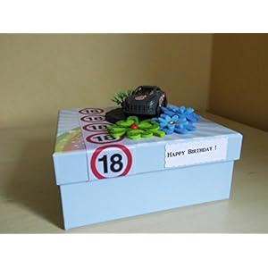 Geldgeschenk Geldbox zum 18. Geburtstag Auto Führerschein