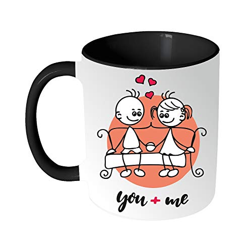 Ezellohub Be My Valentine Printed Ceramic 325ml Coffee Mug (Printed Coffee Mug for Husband/Wife