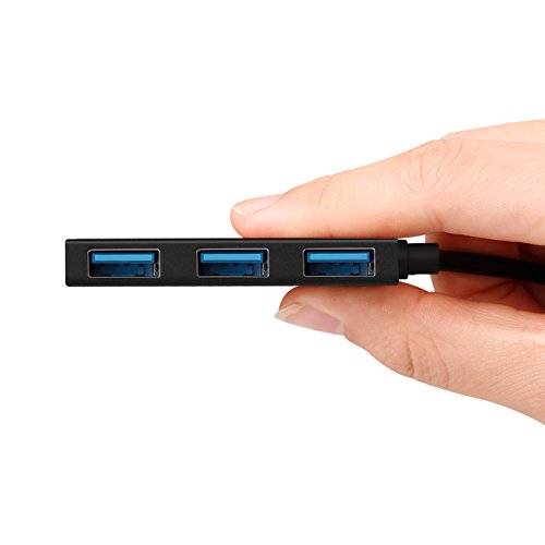 Inateck Hub USB 3.0 4-Port Ultra dünn, Aluminium Hub mit Datentransfer bis zu 5GB/S - 6