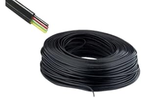 DINIC Telefon-Flachbandkabel, 4-adrig, 100m, AWG 30