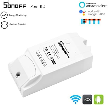 Sonoff Pow R2 Light Switch Remote Control WiFi Smart Power Monitor Overload Protection Voice Timing Timer