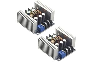 BGTXINGI 2Pcs 20A 300W High-Power Buck Converter Adjustable Constant Voltage Constant Current Power Module Charging LED Drive with Short Circuit Protection DC 6-40V to DC 1.2-36V
