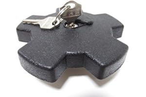 STREETPARTS24 Tankdeckel abschließbar 40mm passend für Kreidler Zündapp Mofa MB MT 50 Hercules KX 5 – Inkl. 2 Schlüssel, Bajonettverschluss