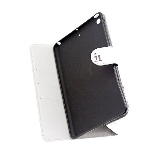 iPad Mini 3 Hülle, Deenor Night tower Pattern PU Leder Abdeckung Stand Flip Schutzhülle Hülle für Apple iPad Mini 1/2/3 Generation. (Night tower) - 5